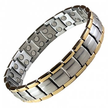 Titanium Two Tone Magnetic Bracelet TD303